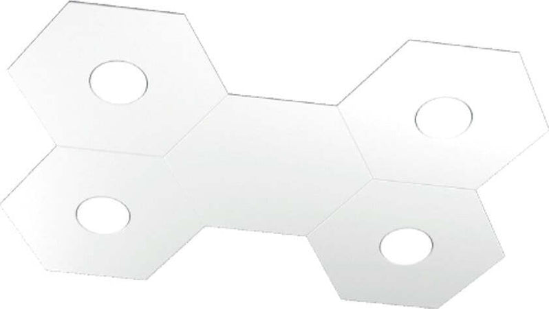 Plafoniera-moderna-Top-Light-HEXAGON-1142-4L1D-GX53-LED-metallo-lampada-parete-soffitto