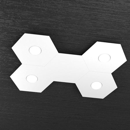 Plafoniera-moderna-Top-Light-HEXAGON-1142-4L1D-GX53-LED-metallo-lampada-parete-soffitto