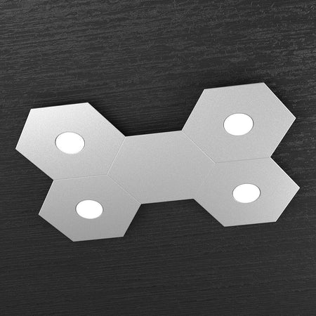 Plafoniera-moderna-Top-Light-HEXAGON-1142-4L1D-GX53-LED-metallo-lampada-parete-soffitto