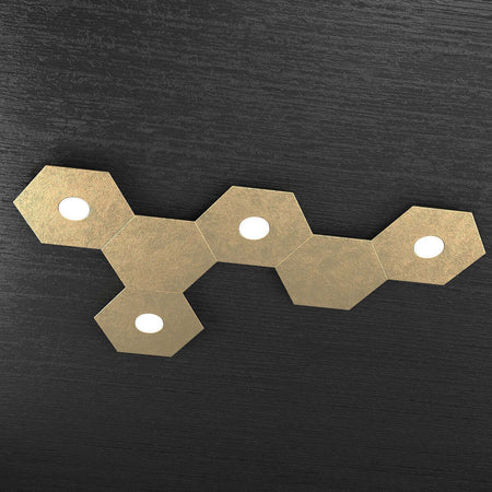 Plafoniera-moderna-Top-Light-HEXAGON-1142-4L2D-GX53-LED-metallo-lampada-parete-soffitto