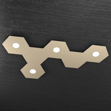Plafoniera-moderna-Top-Light-HEXAGON-1142-4L2D-GX53-LED-metallo-lampada-parete-soffitto