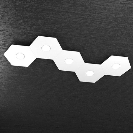 Plafoniera-moderna-Top-Light-HEXAGON-1142-5L-A4-GX53-LED-metallo-lampada-parete-soffitto