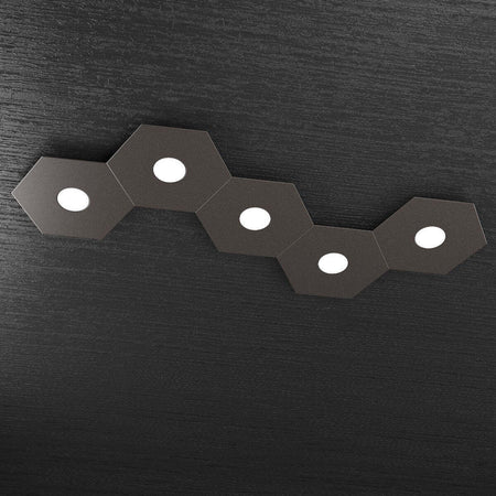 Plafoniera-moderna-Top-Light-HEXAGON-1142-5L-A4-GX53-LED-metallo-lampada-parete-soffitto