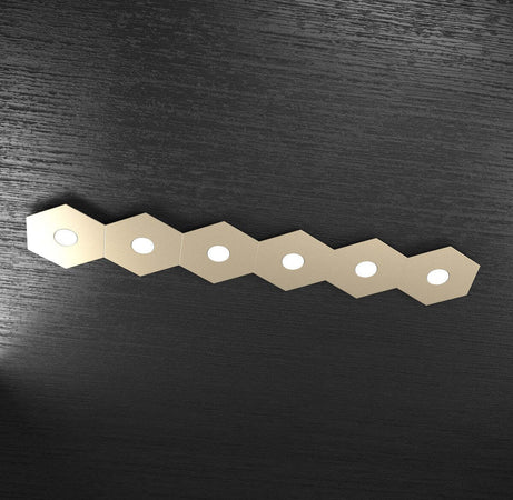 Plafoniera-moderna-Top-Light-HEXAGON-1142-6L-A1-GX53-LED-metallo-lampada-parete-soffitto