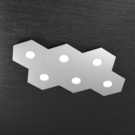 Plafoniera-moderna-Top-Light-HEXAGON-1142-6L-A2-GX53-LED-metallo-lampada-parete-soffitto
