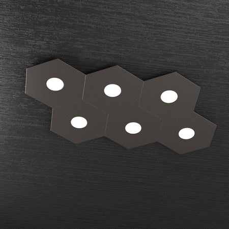 Plafoniera-moderna-Top-Light-HEXAGON-1142-6L-A2-GX53-LED-metallo-lampada-parete-soffitto