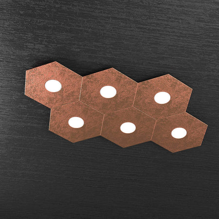 Plafoniera-moderna-Top-Light-HEXAGON-1142-6L-A2-GX53-LED-metallo-lampada-parete-soffitto