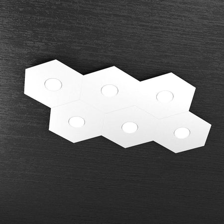 Plafoniera-moderna-Top-Light-HEXAGON-1142-6L-A2-GX53-LED-metallo-lampada-parete-soffitto