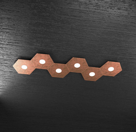 Plafoniera-moderna-Top-light-HEXAGON-1142-6L-A6-GX53-LED-metallo-lampada-parete-soffitto