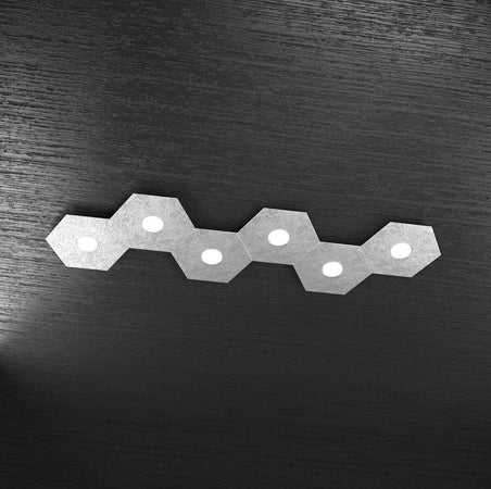Plafoniera-moderna-Top-light-HEXAGON-1142-6L-A6-GX53-LED-metallo-lampada-parete-soffitto