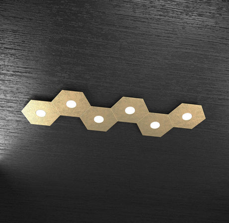 Plafoniera-moderna-Top-light-HEXAGON-1142-6L-A6-GX53-LED-metallo-lampada-parete-soffitto