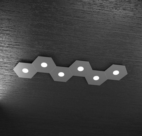 Plafoniera-moderna-Top-light-HEXAGON-1142-6L-A6-GX53-LED-metallo-lampada-parete-soffitto