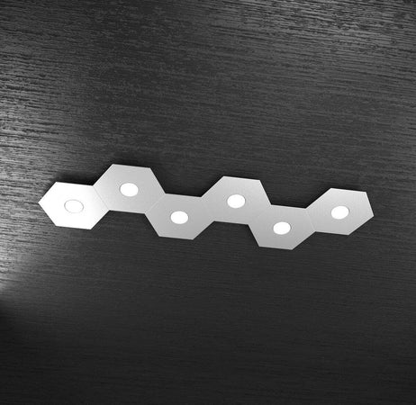 Plafoniera-moderna-Top-light-HEXAGON-1142-6L-A6-GX53-LED-metallo-lampada-parete-soffitto