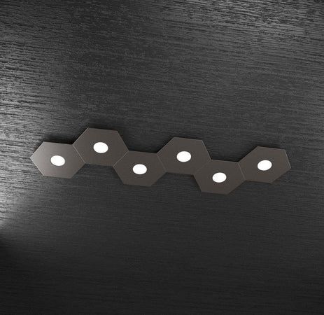 Plafoniera-moderna-Top-light-HEXAGON-1142-6L-A6-GX53-LED-metallo-lampada-parete-soffitto