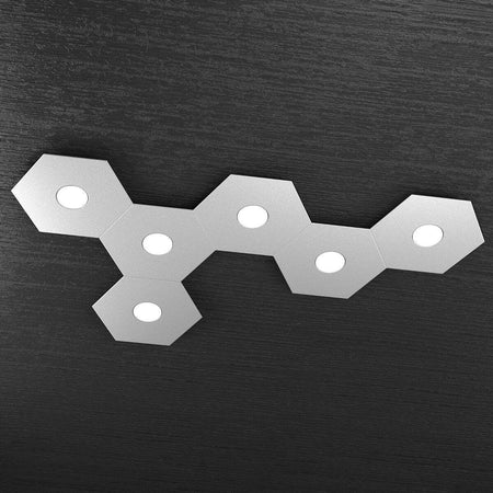 Plafoniera-moderna-Top-Light-HEXAGON-1142-6L-A7-GX53-LED-metallo-lampada-parete-soffitto