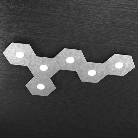 Plafoniera-moderna-Top-Light-HEXAGON-1142-6L-A7-GX53-LED-metallo-lampada-parete-soffitto