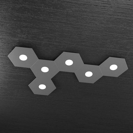 Plafoniera-moderna-Top-Light-HEXAGON-1142-6L-A7-GX53-LED-metallo-lampada-parete-soffitto