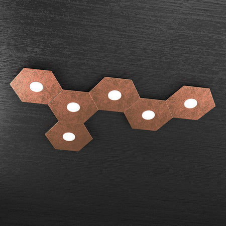 Plafoniera-moderna-Top-Light-HEXAGON-1142-6L-A7-GX53-LED-metallo-lampada-parete-soffitto