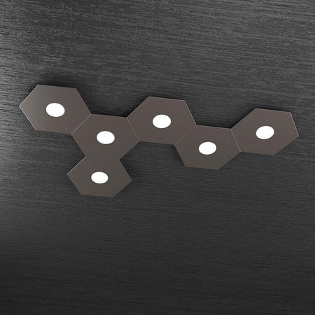 Plafoniera-moderna-Top-Light-HEXAGON-1142-6L-A7-GX53-LED-metallo-lampada-parete-soffitto