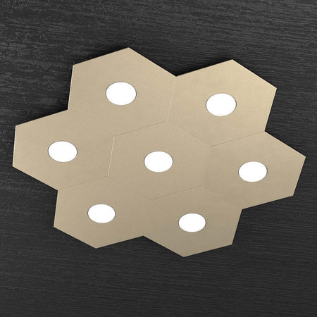Plafoniera-moderna-Top-Light-HEXAGON-1142-7L-GX53-LED-metallo-lampada-parete-soffitto