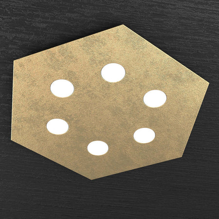 Plafoniera-moderna-Top-Light-HEXAGON-1142-PG-GX53-LED-metallo-lampada-parete-soffitto