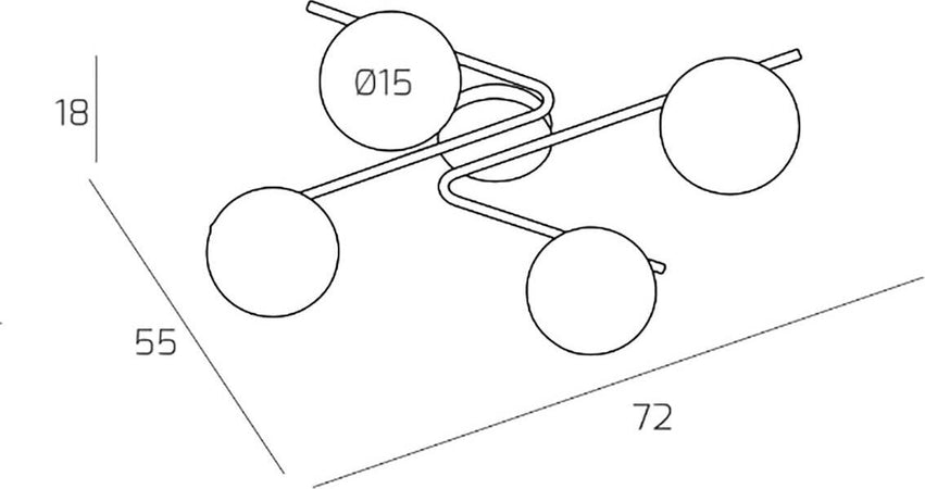 Plafoniera-moderna-Top-Light-HOLLY-1201-4-E27-led-lampada-soffitto-parete-sfere-vetro