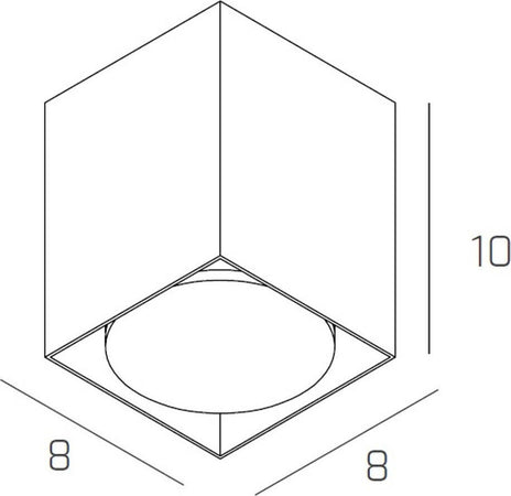 Plafoniera-moderna-Top-Light-PLATE-1129-PL10-GX53-LED-metallo-lampada-soffitto