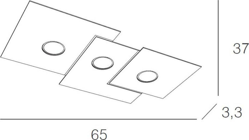 Plafoniera-moderna-Top-Light-PLATE-1129-PL3-R-Gx53-LED-metallo-lampada-soffitto