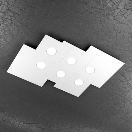 Plafoniera-moderna-Top-Light-PLATE-1129-PL6-R-Gx53-LED-metallo-lampada-soffitto