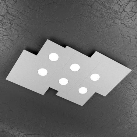 Plafoniera-moderna-Top-Light-PLATE-1129-PL6-R-Gx53-LED-metallo-lampada-soffitto