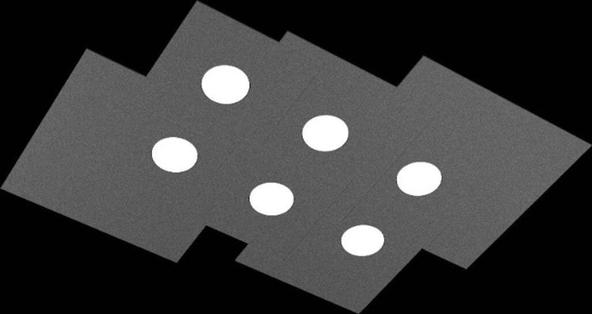 Plafoniera-moderna-Top-Light-PLATE-1129-PL6-R-Gx53-LED-metallo-lampada-soffitto