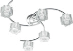 Plafoniera-moderna-Top-Light-RUBIK-1126-PL6-G9-LED-metallo-vetro-lampada-soffitto