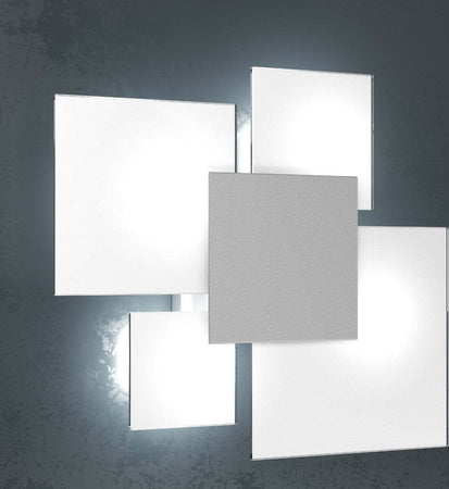 Plafoniera-moderna-Top-Light-UPGRADE-1148-45-E27-LED-vetro-lampada-parete-soffitto