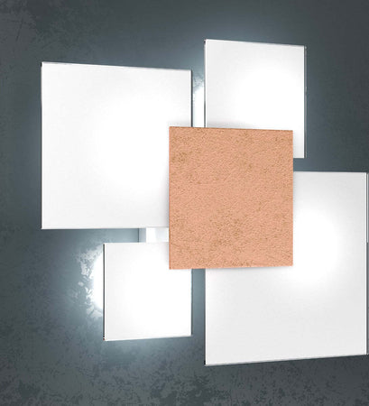 Plafoniera-moderna-Top-Light-UPGRADE-1148-45-E27-LED-vetro-lampada-parete-soffitto