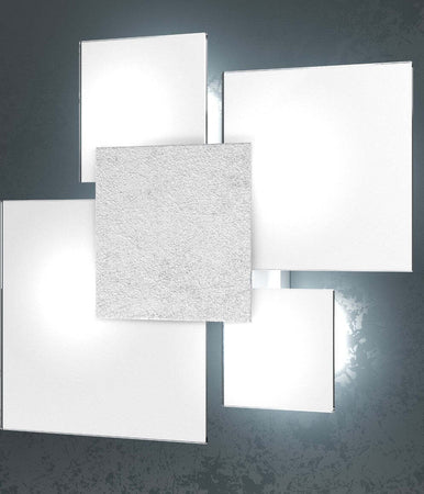 Plafoniera-moderna-Top-Light-UPGRADE-1148-45-E27-LED-vetro-lampada-parete-soffitto