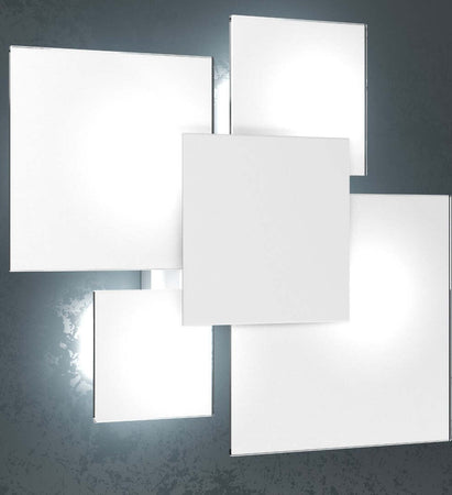 Plafoniera-moderna-Top-Light-UPGRADE-1148-45-E27-LED-vetro-lampada-parete-soffitto