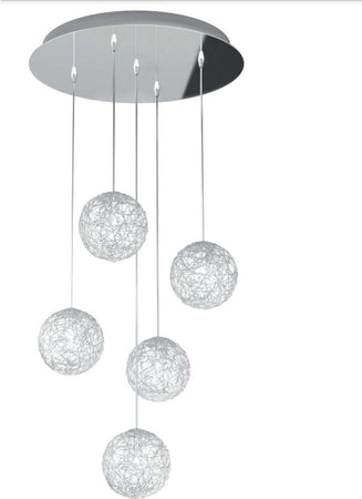 Plafoniera-moderna-Top-Light-WILLOW-1098-S5-GO-G9-LED-metallo-vetro-sospensione