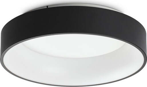 Plafoniera-Moderna-Ziggy-Metallo-Nero-Led-30W-3000K-Luce-Calda