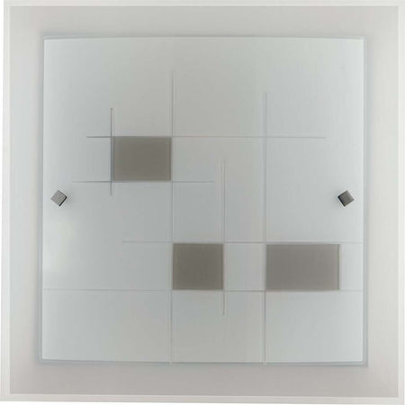 Plafoniera Musa Bianca 2Xe27 30X30Cm Illuminazione/Illuminazione per interni/Lampadari lampade a sospensione e plafoniere/Plafoniere Led Mall Home - Napoli, Commerciovirtuoso.it