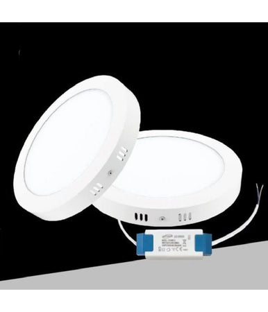 Plafoniera Pannello Led 18 Watt Rotondo Cct Tre Colorazione Di Luce P225b-t3c