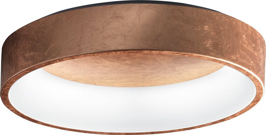 Plafoniera-Promoingross-AURORA-PL60-RF-FOGLIA-RAME-CCT-2282Lm-modulo-led-lampada-soffitto-classica