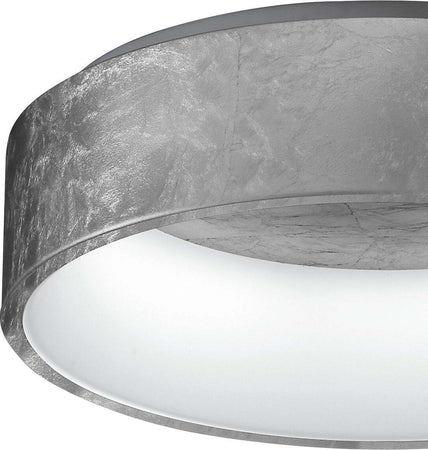 Plafoniera-Promoingross-AURORA-PL60-SF-FOGLIA-ARGENTO-CCT-2282Lm-modulo-led-lampada-soffitto-classica