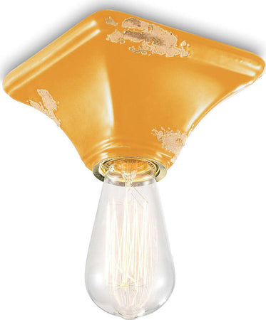 Plafoniera-rustica-Ferroluce-Retrò-VINTAGE-C135-E27-LED-ceramica-lampada-soffitto