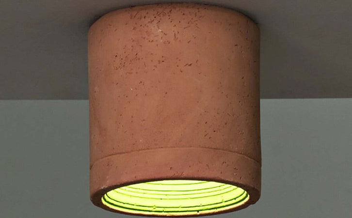 Plafoniera-rustica-Toscot-CARSO-982-GU10-LED-terracotta-lampada-soffitto-artigianale