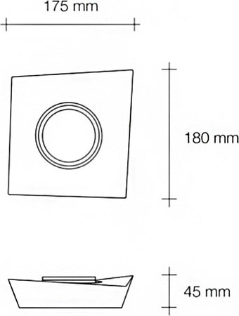 Plafoniera-Sforzin-Illuminazione-ANCHISE-T371-GX53-LED-gesso-bianco-lampada-soffitto