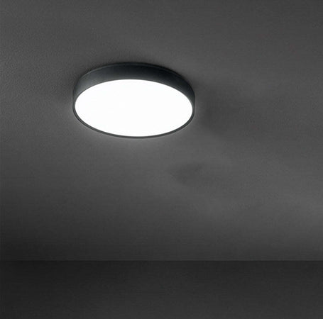 Plafoniera-Tonda-Moderna-Banner-Nera-Led-47Cm
