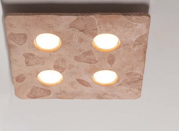 Plafoniera-Toscot-VIVALDI-1064-45x45-GX53-LED-galestro-terracotta-lampada-soffitto-classica-rustica-interno