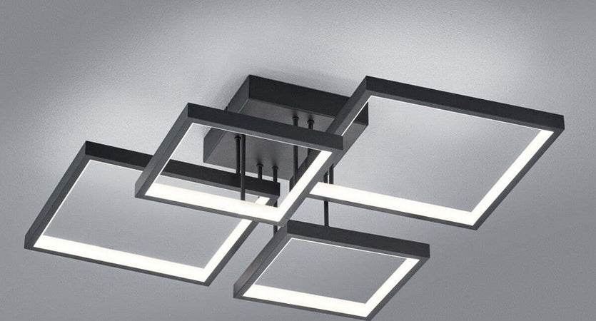 Plafoniera-Trio-Lighting-SORRENTO-24W-LED-2400LM-3000°K-dimmerabile-metallo-lampada-soffitto-quadrata-ultramoderna-interno