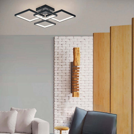 Plafoniera-Trio-Lighting-SORRENTO-24W-LED-2400LM-3000°K-dimmerabile-metallo-lampada-soffitto-quadrata-ultramoderna-interno