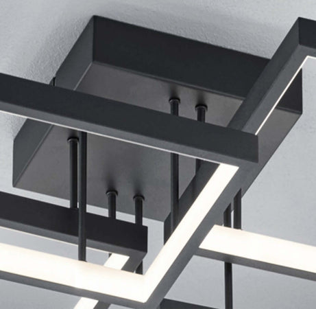 Plafoniera-Trio-Lighting-SORRENTO-24W-LED-2400LM-3000°K-dimmerabile-metallo-lampada-soffitto-quadrata-ultramoderna-interno